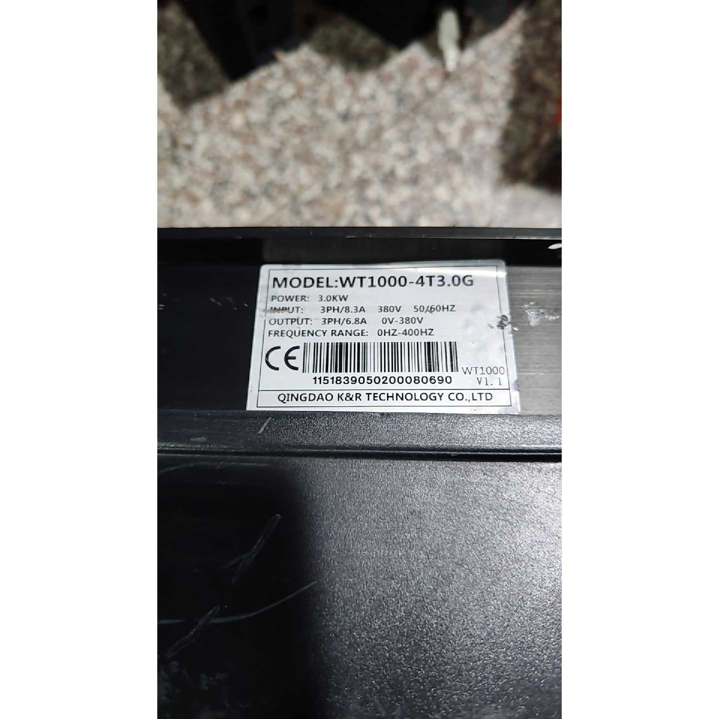 议价科润变频器 供水用 WT1000-4T3.0G