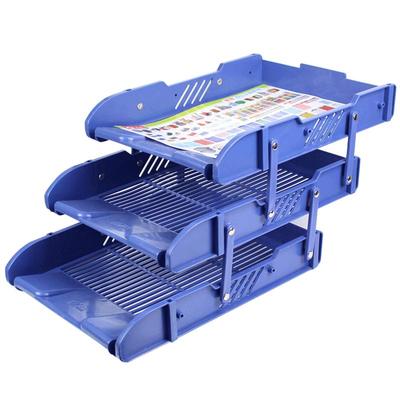 富强文件架横式伸缩资料夹桌上