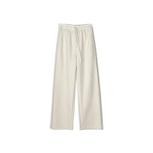 高密云柔触感！~羊毛醋酸阔腿裤女秋冬松紧腰宽松针织休闲长裤子