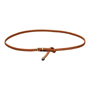 这个裙带真好看！编织腰带女配连衣裙子装饰收腰简约百搭皮带细款