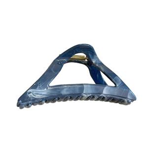 新中式蓝色晕染发夹女后脑勺国风水墨发卡碎发头发抓夹鲨鱼夹发饰