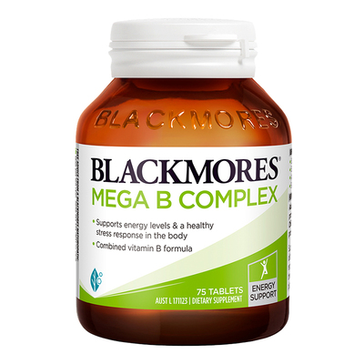 Blackmores/澳佳宝 高能复合维生素B族75粒正品成人b族维生素胶囊