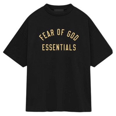 官网正品essentials短袖t恤男女FALL24新款字母植绒重磅FOG复线潮