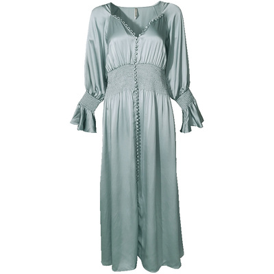 桑罗收腰显瘦长款外穿睡裙