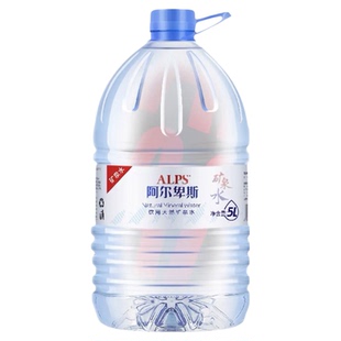阿尔卑斯饮用天然矿泉水5L*4桶整箱