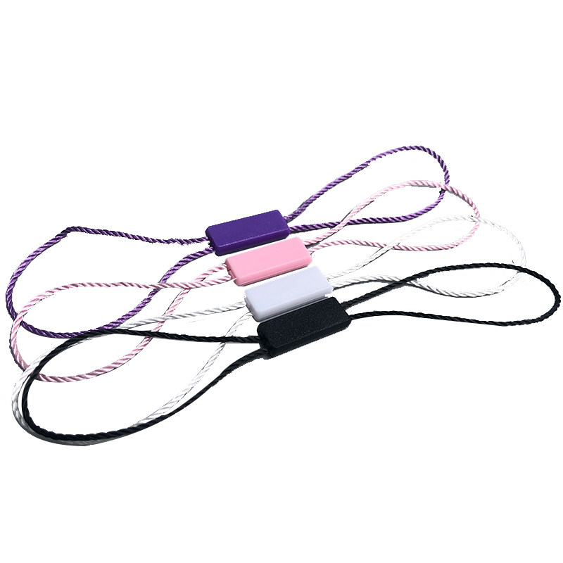 双扣吊绳吊牌定做吊绳吊粒空白双插通用吊牌绳印刷服装挂绳一次性