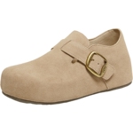 TATA他她栗子勃肯女鞋春季新款时尚百搭深口鞋内增高鞋4XN04AM6