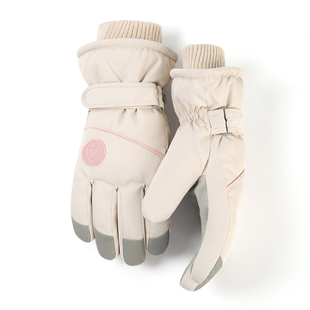 滑雪手套女2025新款秋冬季加绒加厚保暖御寒触屏电动车骑行手套