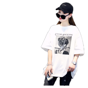 白色纯棉短袖t恤女2026年新款夏季欧韩货欧洲站美式复古上衣ins潮