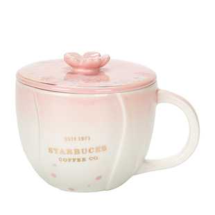 马克杯单杯星巴克卡通动物陶瓷杯带盖把手水杯高颜值办公家用杯子