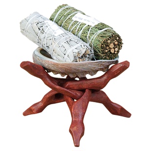 天然鼠尾草香薰迷迭香雪松龙血草桉树薰衣草水晶能量净化香薰套装