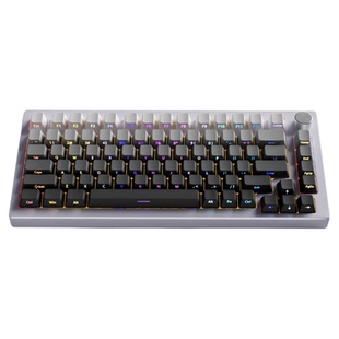 黑吉蛇AL75V2铝坨坨机械键盘无线75%配列Gasket结构客制化RGB套件