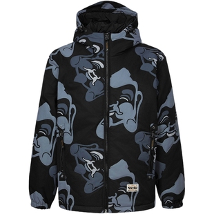 EVISU 福神男士满地佛头印花时尚加厚保暖夹克外套