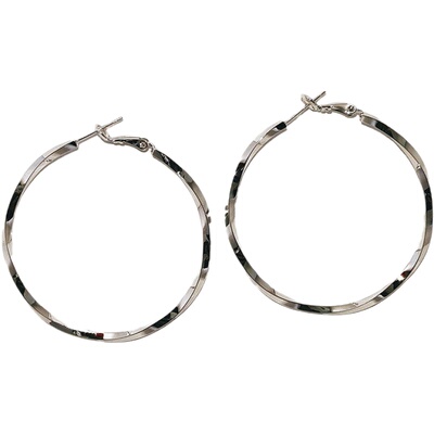 扭曲设计耳环纯银针女防过敏气质