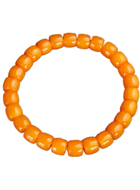 和田玉黄玉苹果珠小手链女款