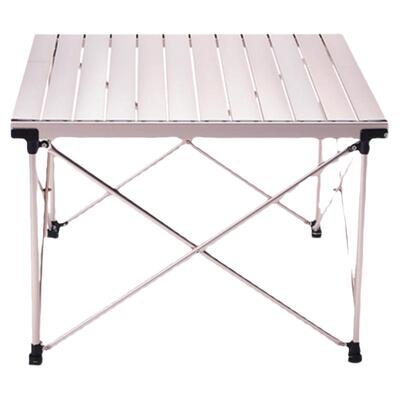 便携式户外黑鹿蛋卷桌铝合金露营