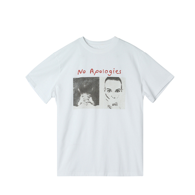 SoloForTwo “No Apologies”26ss主题洗褪2026新款印花短袖T恤女