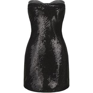 【宣美同款】NanaJacqueline亮片连衣裙女新款高级感闪钻抹胸短裙