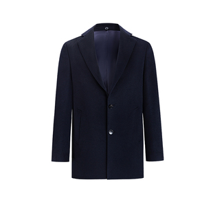 高级感职业100%羊毛大衣男款秋冬新款两粒扣工作服短款风衣外套