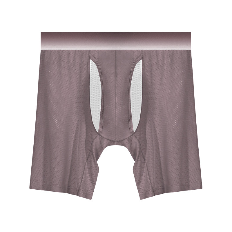 男士运动内裤防磨腿男夏季薄款冰丝男生跑步加长枪弹式分离四角裤