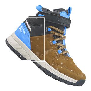 迪卡侬亲子鞋儿童棉鞋男女童棉靴防水加绒加厚童鞋保暖雪地靴KIDS