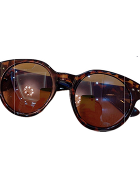 墨镜超轻复古风圆形近视太阳眼镜