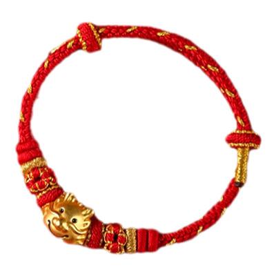 本命年可穿珠手绳太岁红绳