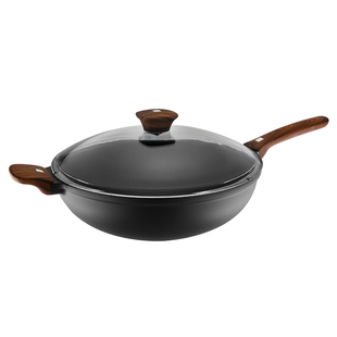 alluflon威尼斯不粘炒锅家用炒锅电磁炉专用无油烟燃气灶阿路弗仑