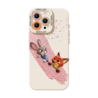 刺绣尼克朱迪适用OPPO手机壳