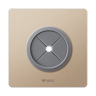 公牛86型插座面板遮挡盖白盖板空白带出线孔穿线开关装饰堵洞穿孔