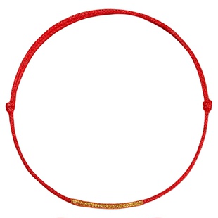 红绳手链可穿珠吊坠转运马年新年手绳编织绳半成品素圈diy转运珠