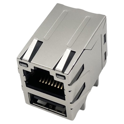 深维RJ45+USB2.0带灯带弹百兆
