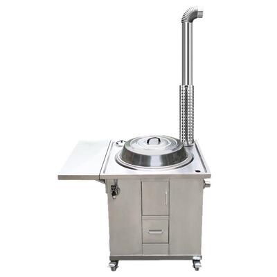 农村家用不锈钢柴火移动灶台厨房