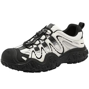 骆驼极光丑萌鞋2026春季新款户外登山鞋女款徒步鞋情侣休闲鞋