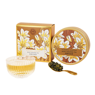 大金罐奶韵乌龙茶阿里山金萱花果茶热泡调味茶送礼75g装散茶