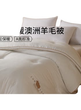 佳丽斯羊毛被加厚保暖冬被