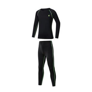 粒子男童速干衣儿童紧身衣训练服运动套装秋冬健身服篮球足球打底