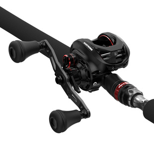 卡斯丁钢铁骑士雷强竿套装打黑专用水滴轮远投竿超硬路亚竿全套