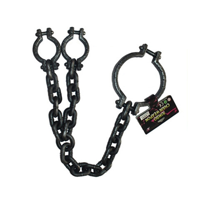 万圣节cosplay影视酒吧囚犯道具仿真镣铐脚镣金属犯人脚铐玩具