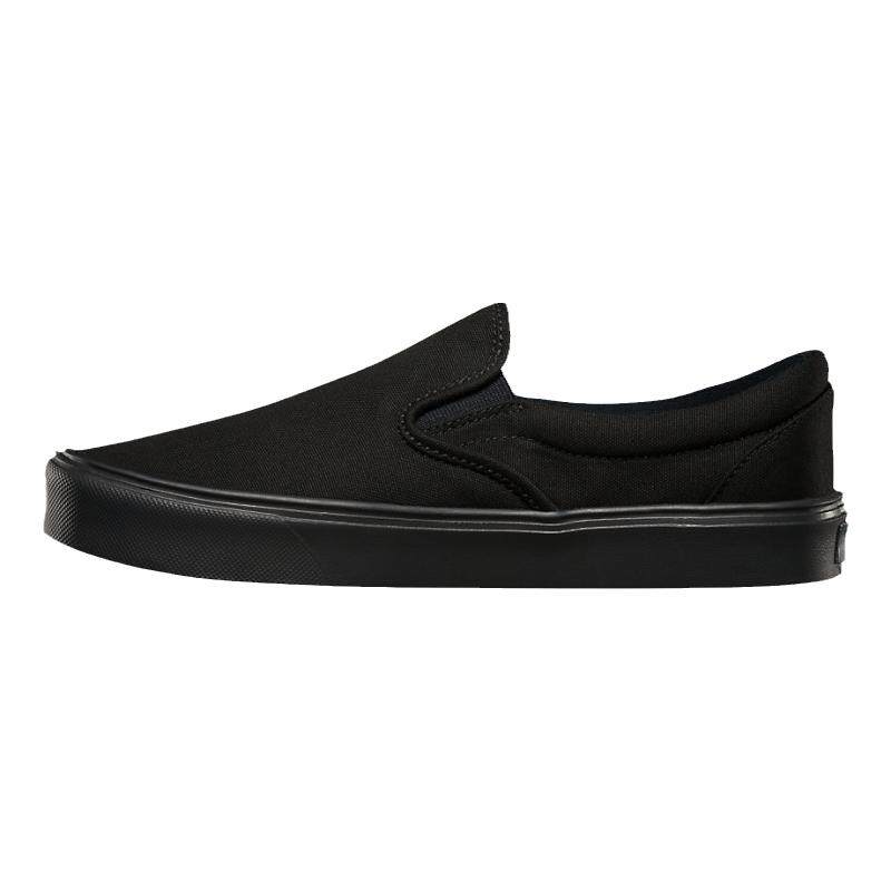 vans范斯黑色布面套脚正品男鞋