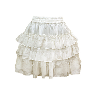 SainteYunne上与新款原创重工公主羽毛蓬蓬蛋糕半身裙女夏QZ732