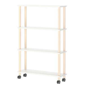 窄书架20cm落地置物架沙发后夹缝收纳小书柜可移动不占地方的书架