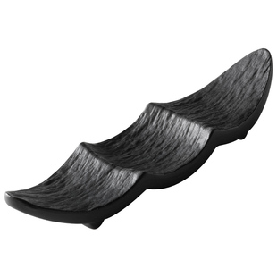 米立风物哑光陶瓷筷勺托餐具架装饰筷子托筷架船型快子架托摆件