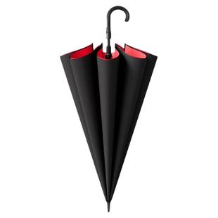 双层超大号长柄雨伞自动加大加固加厚防风暴雨专用直杆伞双人三人