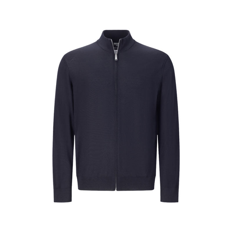 【自营】Zegna/杰尼亚男士薄款针织开衫长袖羊毛衫 UI15M9A4 FLZ