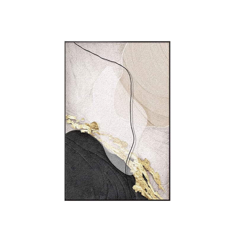 侘寂风客厅装饰画极简抽象