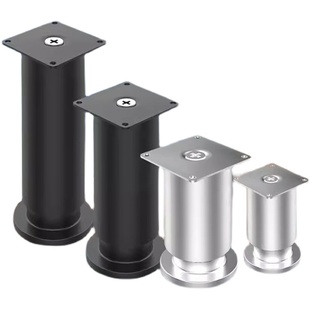 不锈钢可调节支撑脚桌腿茶几沙发增高脚垫浴室电视柜升降支架底座