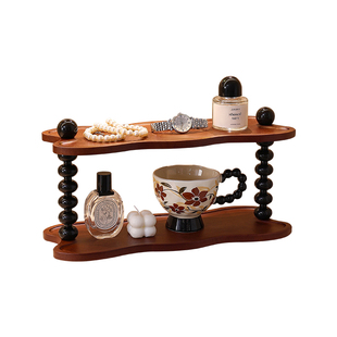 中古风玄关装饰摆件入户钥匙收纳置物架客厅鞋柜新中式高级感摆画