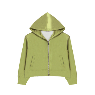 2025年春装新款今年流行中年妈妈装绿色休闲开春短款外套女款春秋