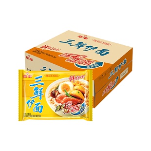 华丰方便面三鲜伊面原味整箱批发